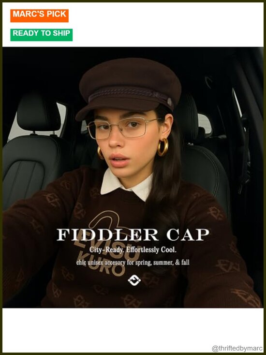 Wool Blend Greek Fisherman Newsboy Cap with Elastic Band, Breathable & main image 5